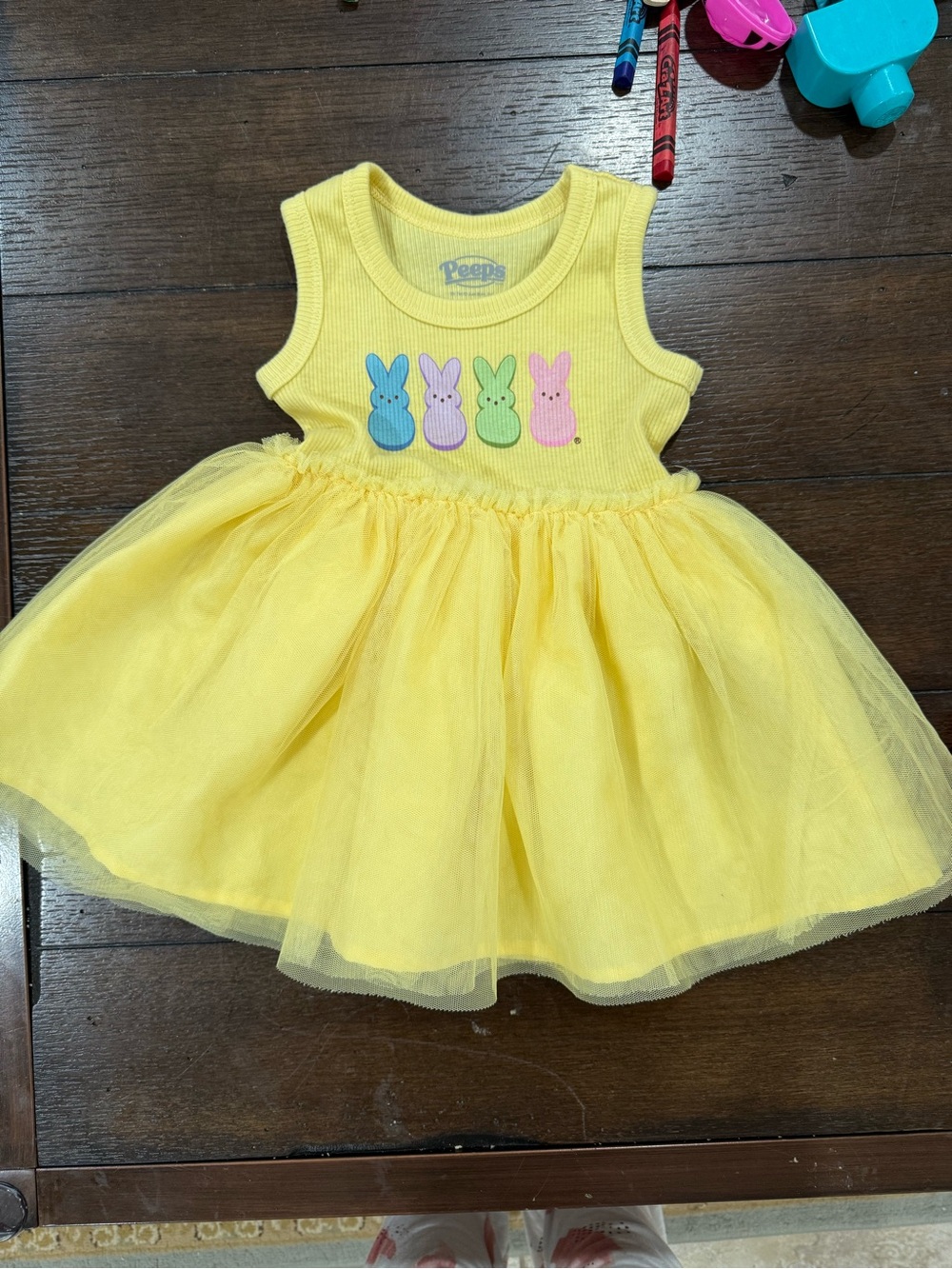 PEEPS Yellow Bunny Tulle Dress for Kids